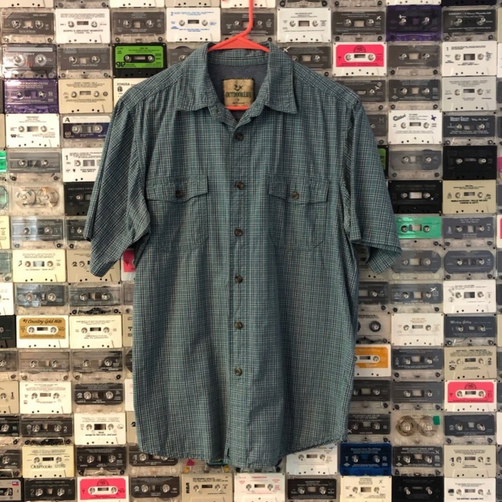 Outdoor Life Blue Plaid Button Down